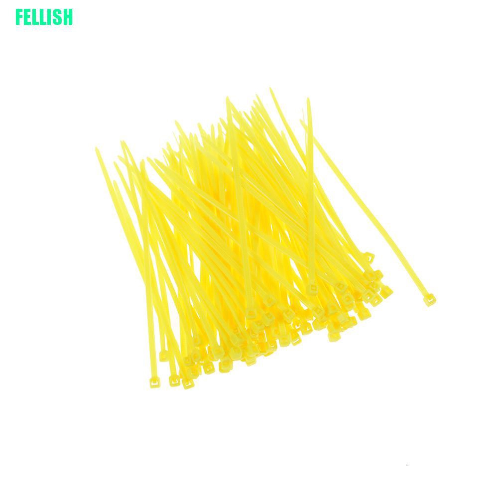 Bộ 100 dây rút nhựa nylon nhiều màu 3x100mm