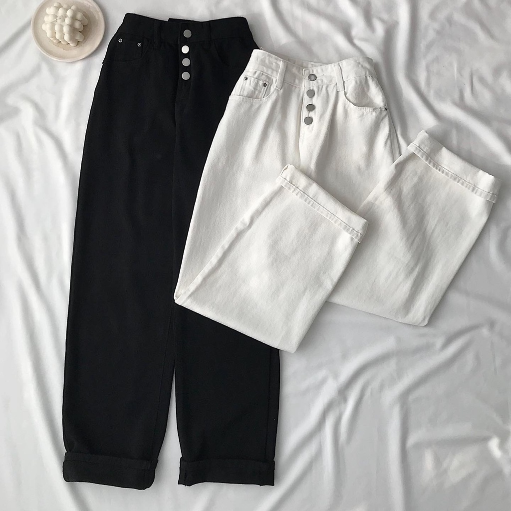 Quần Jean Nữ Dài JEM CLOSET LIO nút trước - 2713