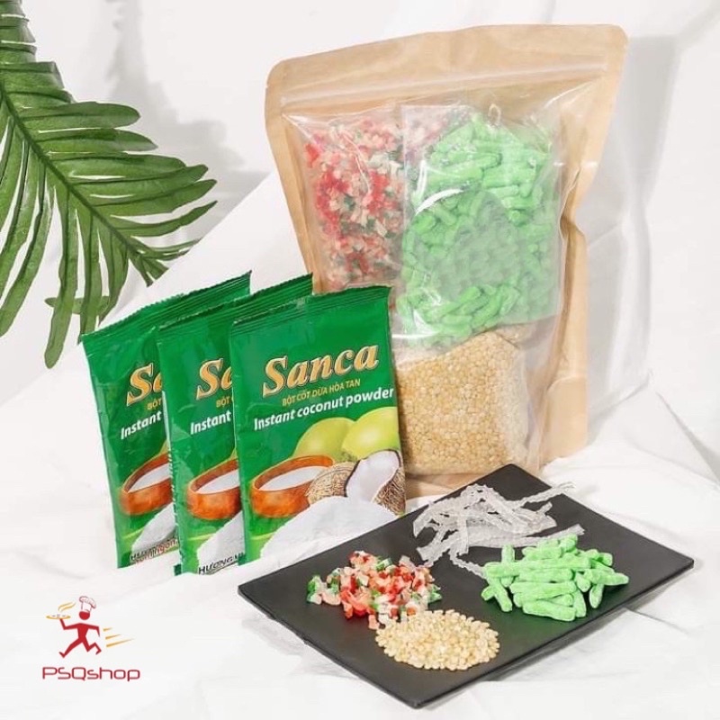 Set CHÈ BÁNH LỌT SƯƠNG SA CỐT DỪA ( 10-12 chén) siêu thơm ngon- Set nguyên liệu