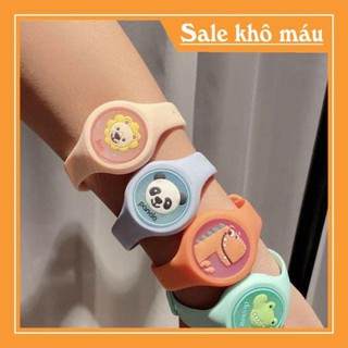 ( Bemit123 ) ĐỒNG HỒ TRẺ EM JISU ĐEO TAY 144 ĐUỔI MUỖI PHÁT SÁNG LED HÌNH CON VẬT THỜI TRANG ( 20 )