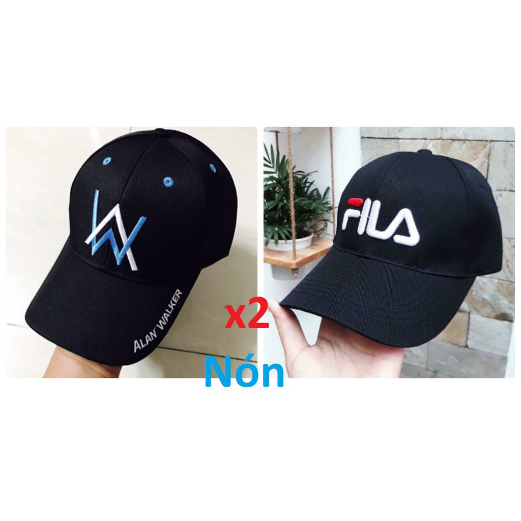 Combo 2 Nón Alan Walker và FILA