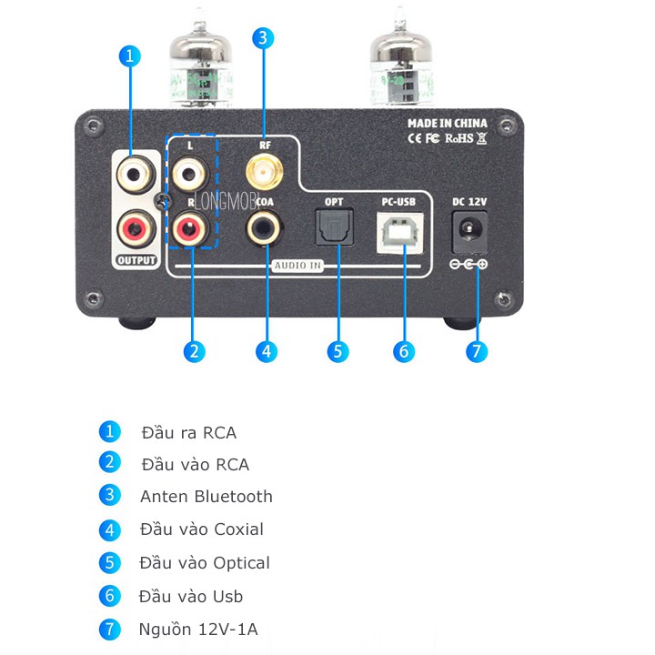 Suca Audio T1 Đầu Giải Mã Âm Thanh Tube Nhạc Vàng Chuyên Dụng Model 2021