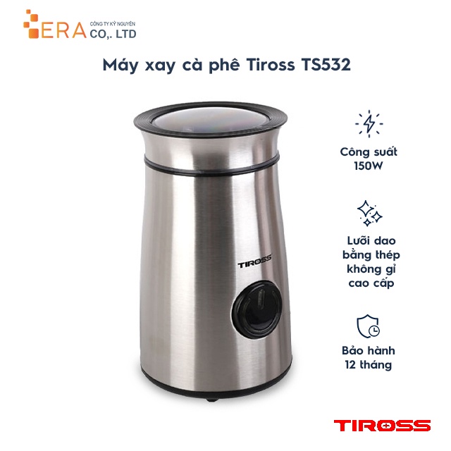 [Mã ELHADEV giảm 4% đơn 300K] Máy xay cà phê Tiross TS532 - Hàng chính hãng