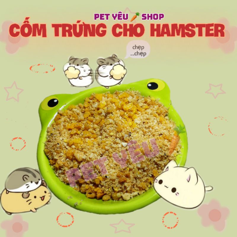 Cốm trứng cho hamster thức ăn hamster  Freeship