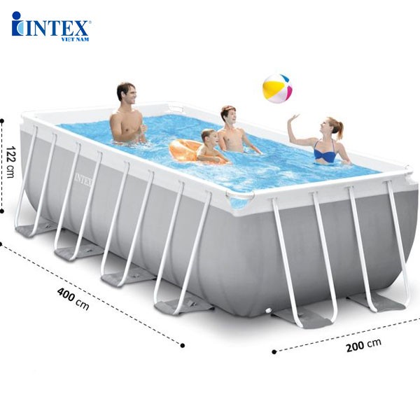 Bể bơi gia đình khung kim loại 4mx2m INTEX 26790