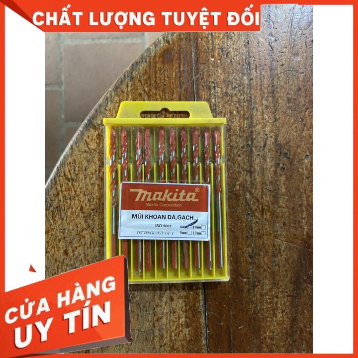 Mũi khoan đa năng đủ size 6, 8,10,12 makita✽khoan sắt, khoan bê tông, khoan kính, khoan gạch => Thép chống rỉ, chống gãy