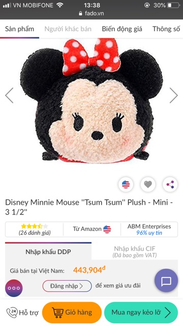 Gấu bông micky nhỏ