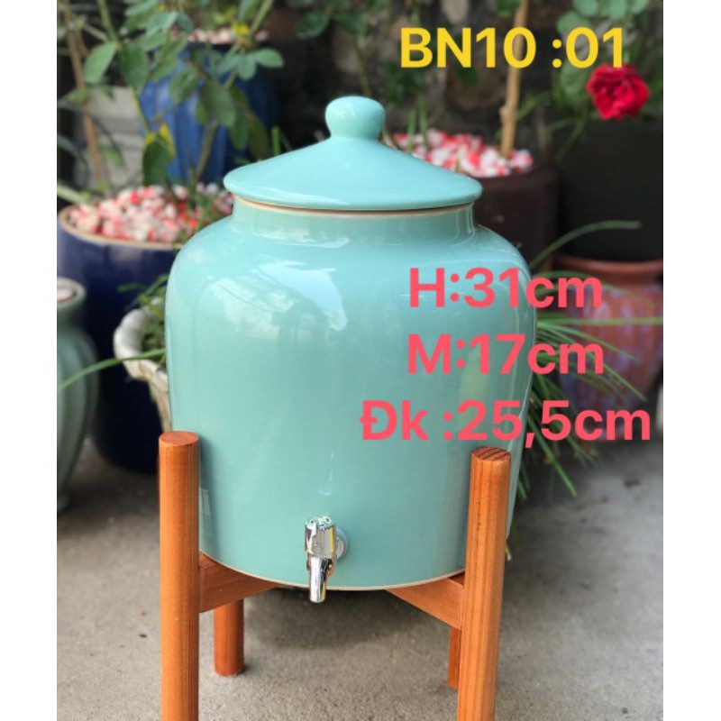 Bình sứ đựng nước Bát Tràng 8 lít và 10 lít(HÀNG CHUẨN ĐẸP LOẠI 1)