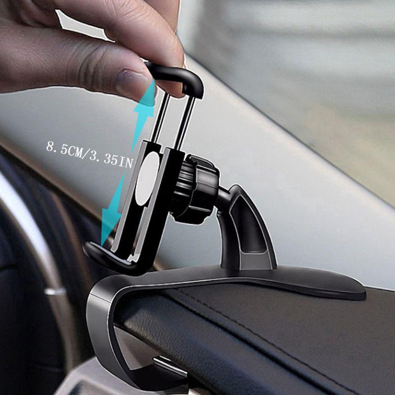 Giá Đỡ Điện Thoại Loại HUD Xoay 360 Độ Thông Minh 3.5-6.3 Inch Gắn Bảng Điều Khiển Xe Hơi