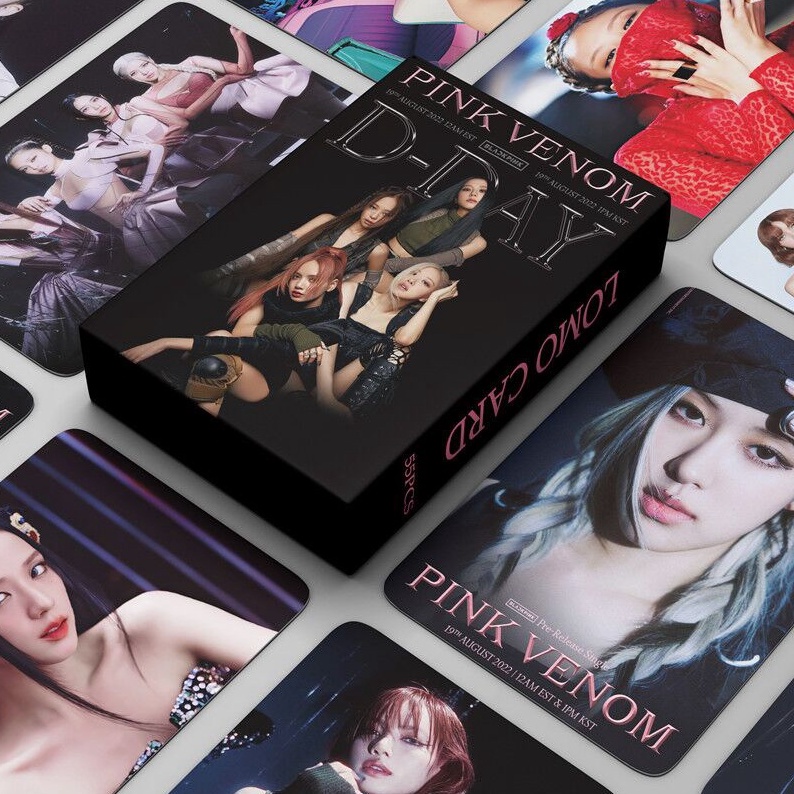 Born Pink Bộ 53 Thẻ Hình Nhóm Nhạc Blackpink Đáng Yêu Pink Venom