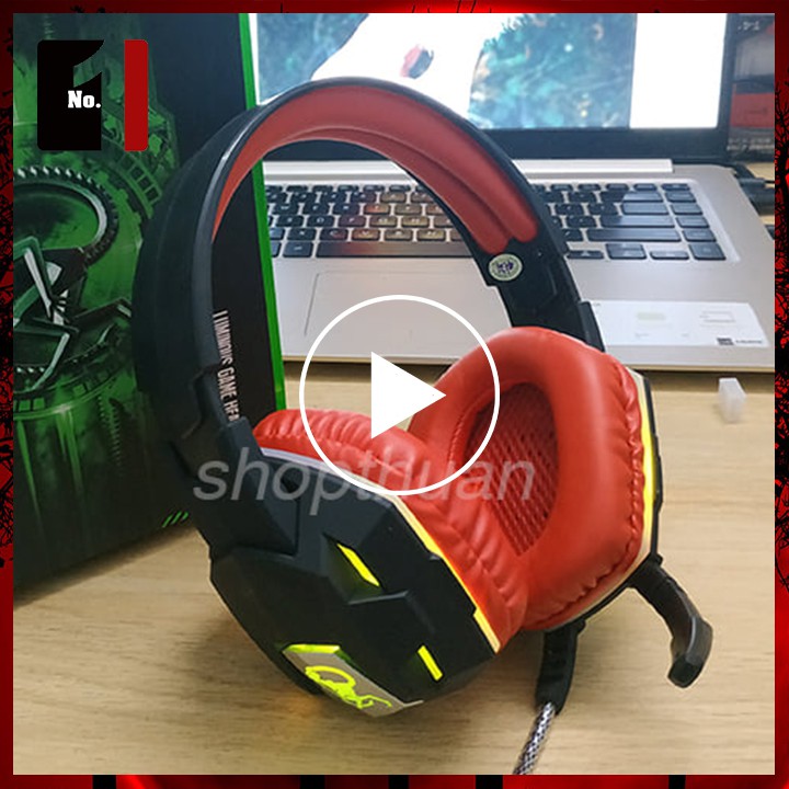 Tai Nghe Gaming LED Chụp Tai Headphone Có Dây EXAVP EX500 Tai Nghe Nhạc Máy Vi Tính Laptop Pc