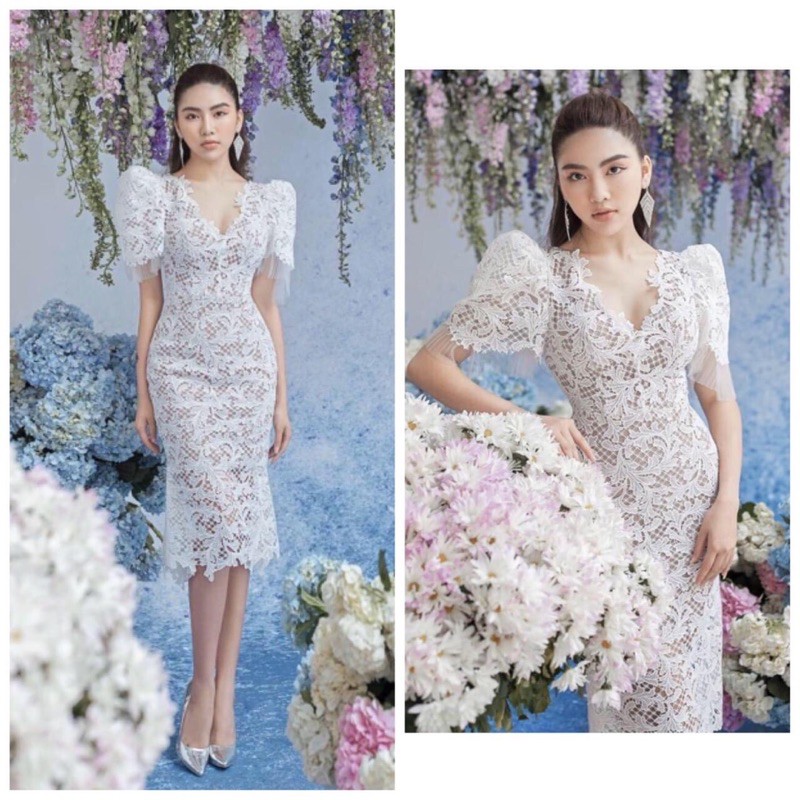Vải Ren Cao Cấp Loại Đẹp Màu Be 1m