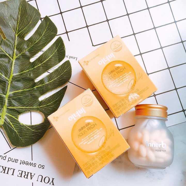 Viên Uống Cấp Nước Aqua Rich Hàn Quốc Giúp Bổ Sung Collagen, Giữ Ẩm, Cấp Nước Cho Da Sáng Mịn, Hồng Hào | BigBuy360 - bigbuy360.vn