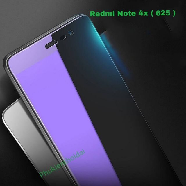 Redmi Note 4x 625 / Note 4 625 cường lực tím chống tia xanh không full màn ( tặng keo chống hở mép )