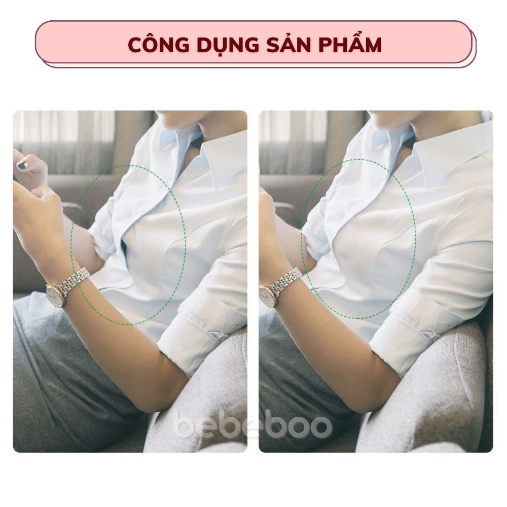 36 băng dính cố định quần áo BEBECHIC - Miếng dán chống lộ, hở ngực, vai áo unisex, 2 mặt chống hở mép áo