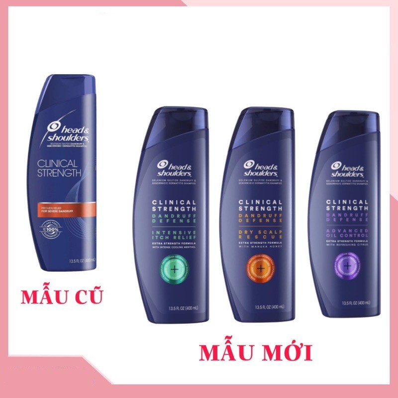 Dầu Gội Ngừa Gàu Head Clinical Strength Dandruff Deffense 400ml