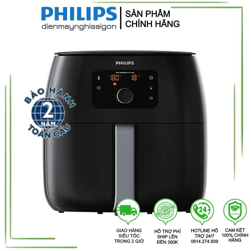 Nồi Chiên Không Dầu Điện Tử Philips HD9650 XXL (7.3L) - Hàng Chính Hãng