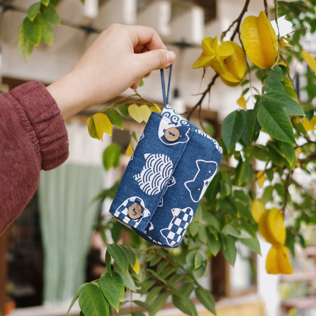 Túi đựng bài TAROT họa tiết Mèo/Jean || Kích thước 12*7*4 cm