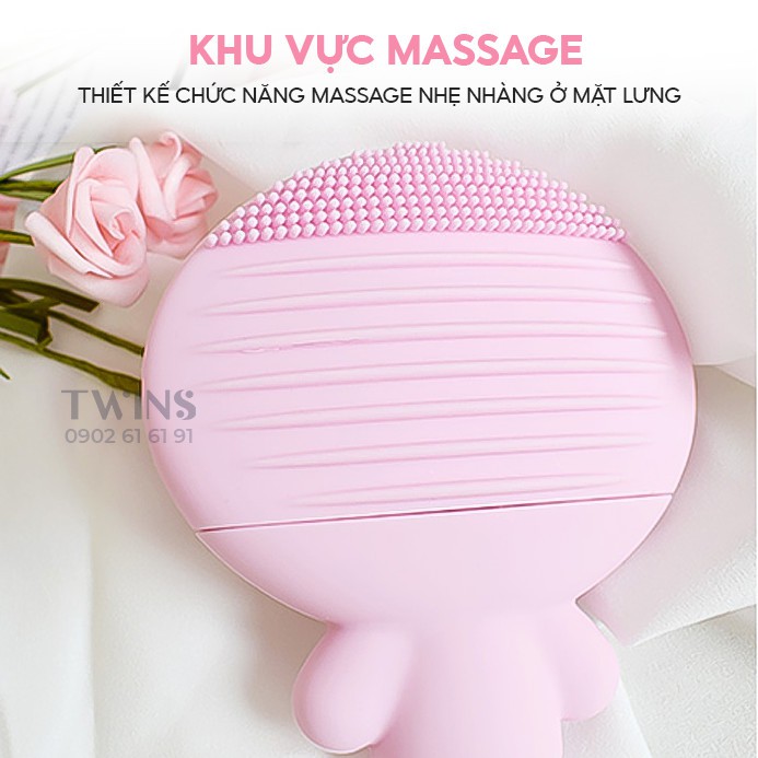 Máy Rửa Mặt Doll Blingbelle Sạc Không Dây Làm Sạch Da, Massage, Công Nghệ Sóng Âm, Nâng Cơ | BigBuy360 - bigbuy360.vn