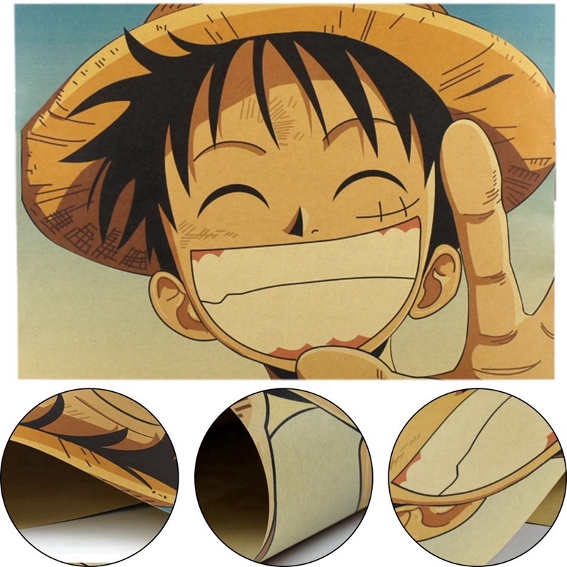 Áp Phích Treo Tường Trang Trí In Hình Nhân Vật Hoạt Hình One Piece