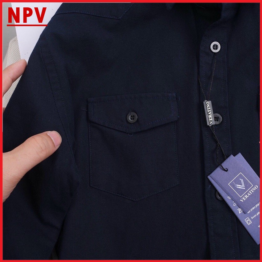 Áo sơ mi denim NPV thời trang nam,áo sơ mi nam cao cấp phong cách nam tính 5 màu