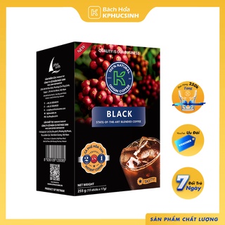 Cà phê nguyên chất hòa tan cà phê đen k black 255g Kphucsinh