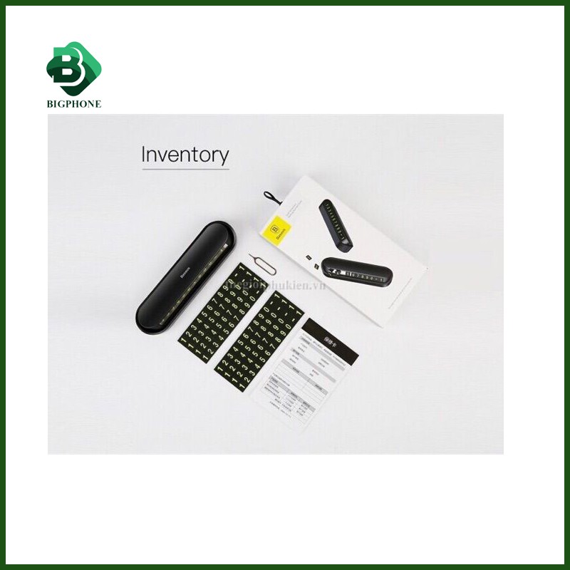 Bảng ghi số điện thoại trên ô tô xe hơi - Baseus Hermit Temporary Packing Number Card | BigBuy360 - bigbuy360.vn