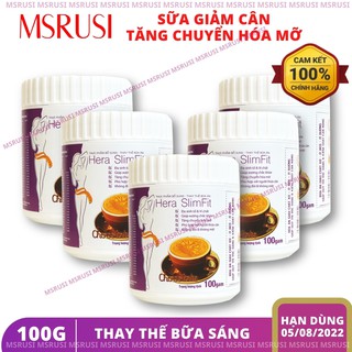 Giảm cân Hera SlimFit - Hera Milk - Thực Đơn Giảm Cân Cách Giảm cân An Toàn Tại Nhà Combo 5 Hộp 100g