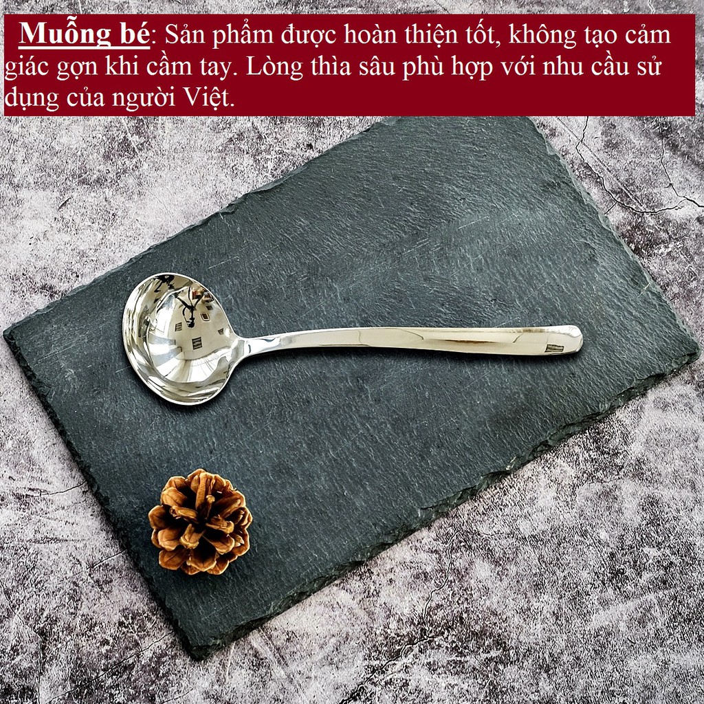 Muỗng múc canh cao cấp DandiHome Inox 304 sang trọng, tinh tế