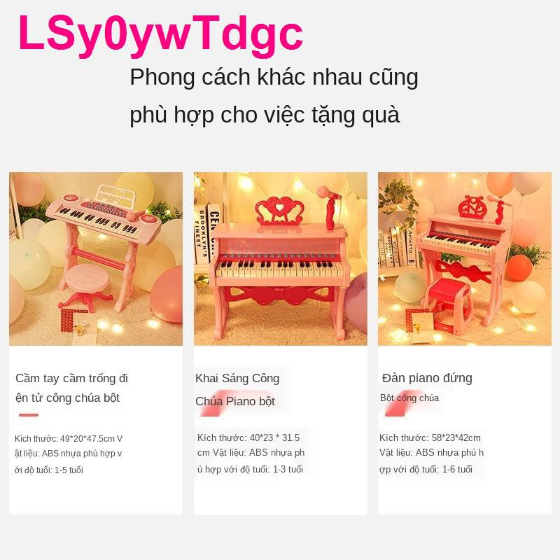 Đồ chơi đàn piano nhỏ dành cho trẻ em có micro, giả phím, bàn phím điện tử, bé gái 3-5 tuổi, quà tặng sinh nhậ