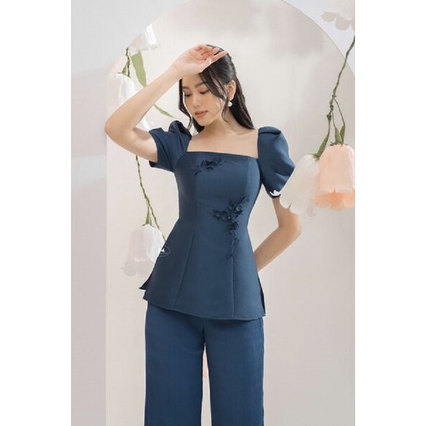 Quần JM Dress Desgin dập li áo dài cạp trơn 3M04.2112O
