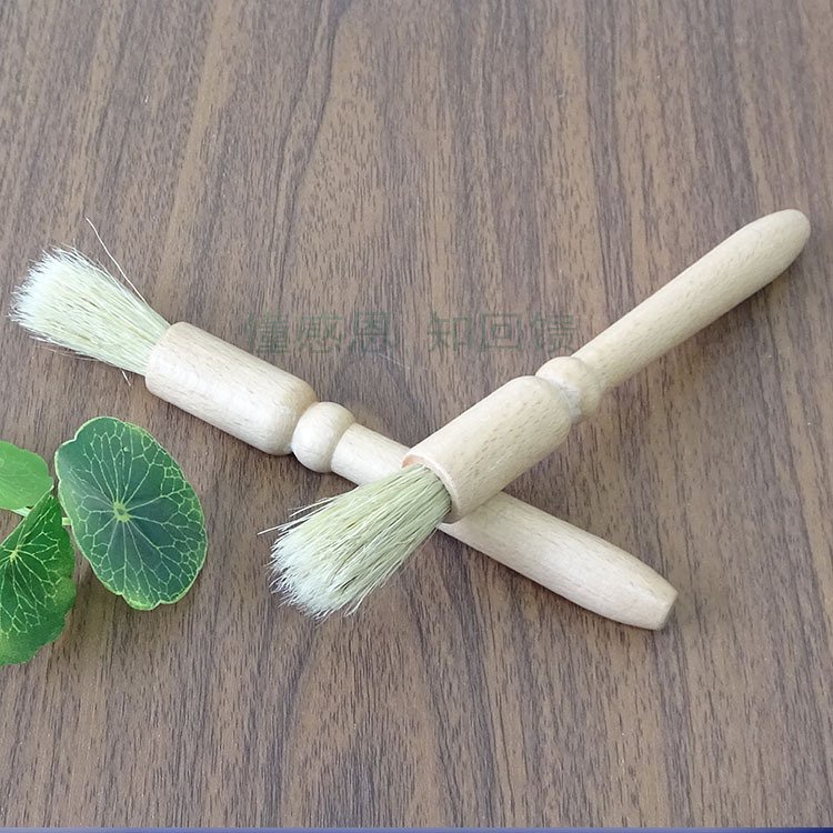 Cọ vệ sinh máy xay, máy pha cà phê tay cầm gỗ - Chổi vệ sinh máy cà phê