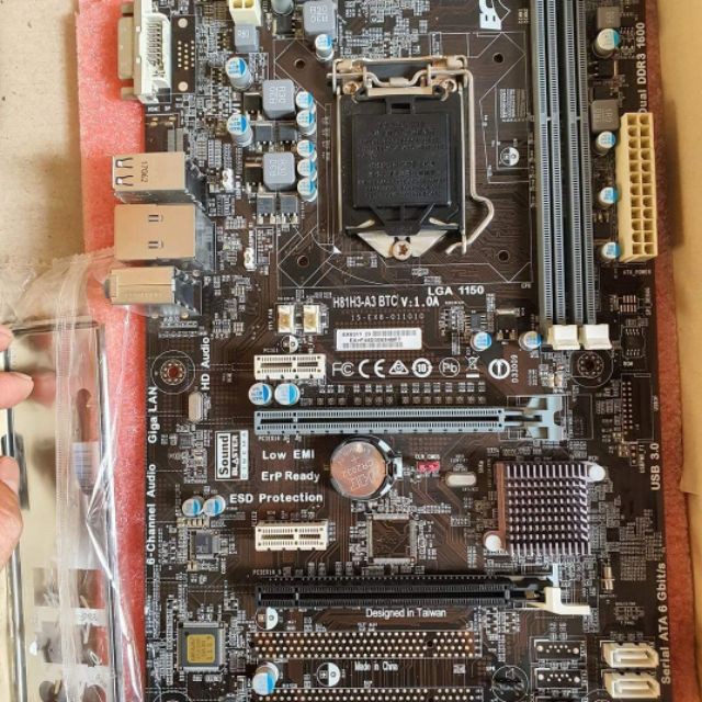 Bo Mạch Chủ Main  ECS H81H3-A3 H81 BTC Socket 1150 DDR3(Hàng New)