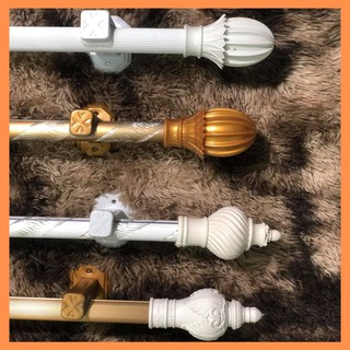 Thanh treo rèm cửa  ❤️ĐỦ PHỤ KIỆN❤️ Cây treo rèm cửa hợp kim nhôm chịu lực, bảo hành 2 năm