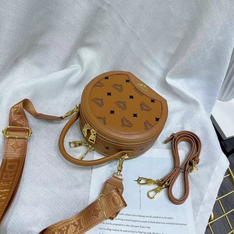 Túi xách da dáng hộp tròn fullbox cao cấp size 19cm