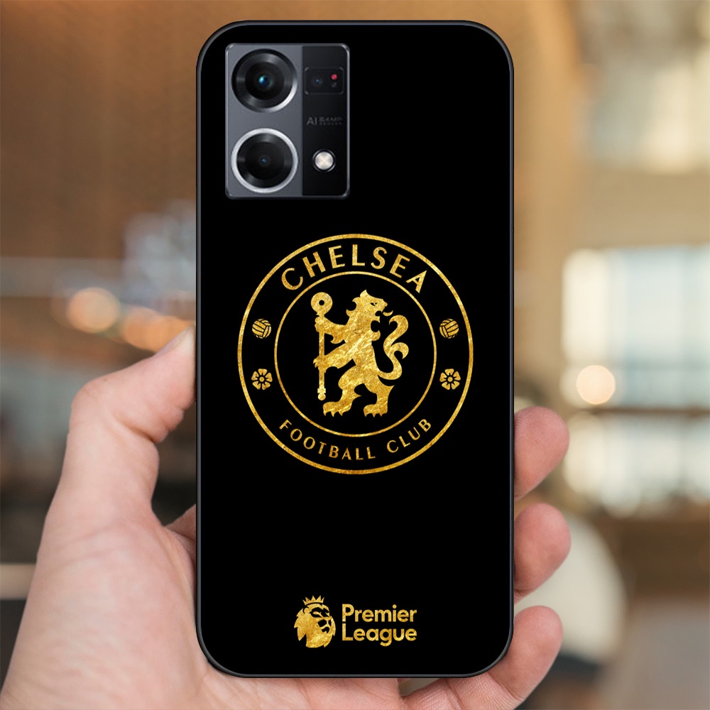 Ốp lưng Oppo Reno 8 4G viền đen in hình Chelsea FC