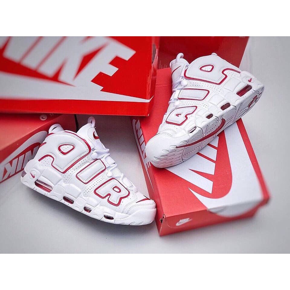 UPTEMPO TRẮNG VIỀN ĐỎ (Tặng móc khóa sneaker)