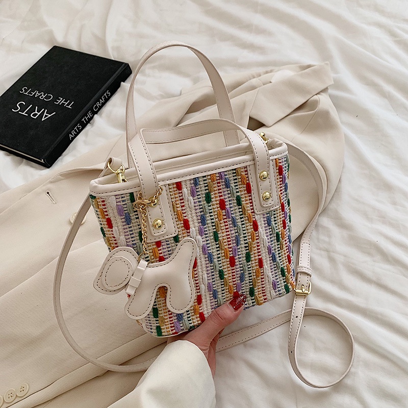 Túi Đeo Chéo Vai Đan Len Thiết Kế Nhỏ Gọn Thời Trang Mùa Hè Mới 2022 Cho Nữ