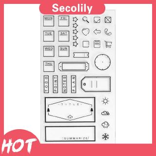 Con dấu silicon trong suốt trang trí sổ album ảnh DIY