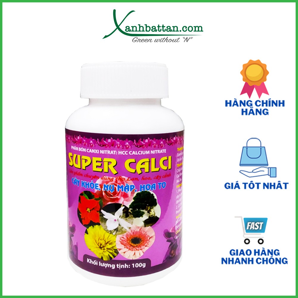 Phân Bón Super Canxi Nitrate  Kích Rễ, Cây Khỏe, Hạn Chế Rụng Hoa Cho Phong Lan