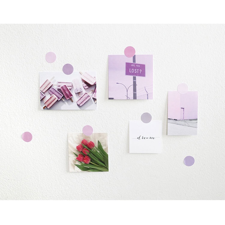 Set 4 miếng dán chấm bi đa năng nhiều màu sắc