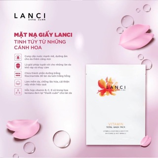 𝐌ặ𝐭 𝐧ạ 𝐋𝐚𝐧𝐜𝐢 cấp ẩm cực tốt, cải thiện làn da khô ráp