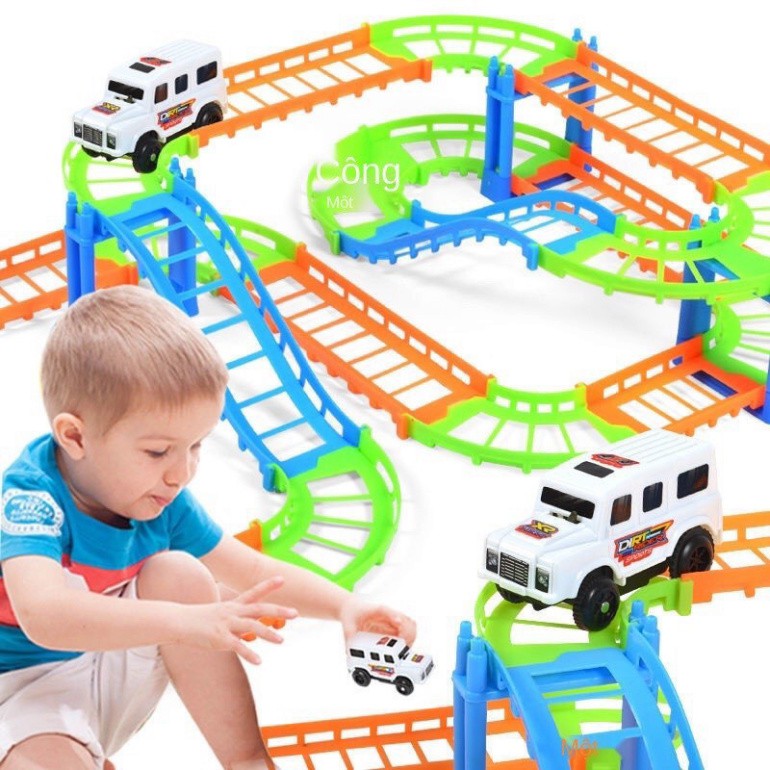 Bộ đồ chơi lắp ghép, lắp ráp mô hình đường ray xe lửa cho bé trai, gái 4 5 6 7 8 9 tuổi. Trò chơi trí tuệ trẻ em MUMBABY