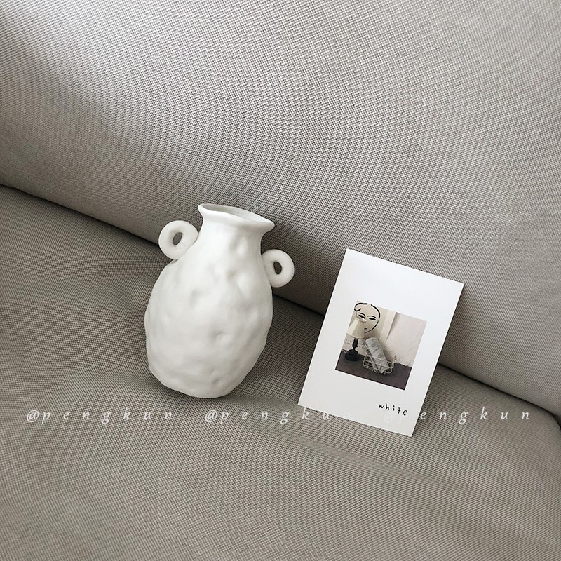 Bình gốm sứ cắm hoa trang trí nội thất kiểu dáng đơn giản thanh lịch