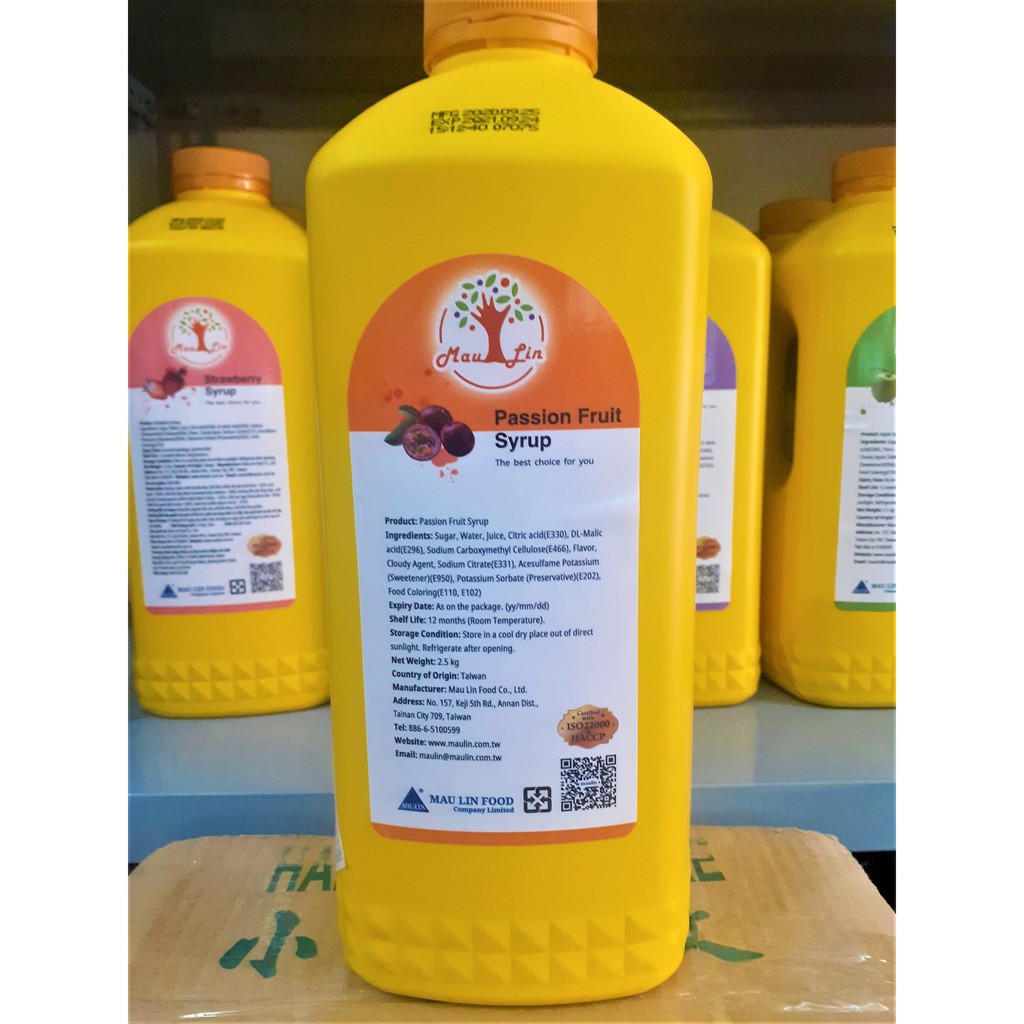 Syrup Chanh Dây MAULIN 2,5Kg - [NGỌT DỊU] - SP000379 - Nguyên liệu trà sữa HIỆP PHÁT