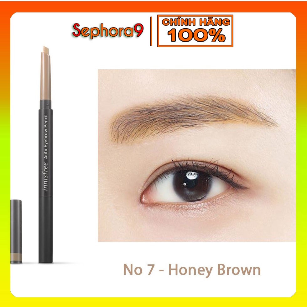 Chì kẻ mày siêu hot Innisfree Auto EyeBrow Pencil hai đầu