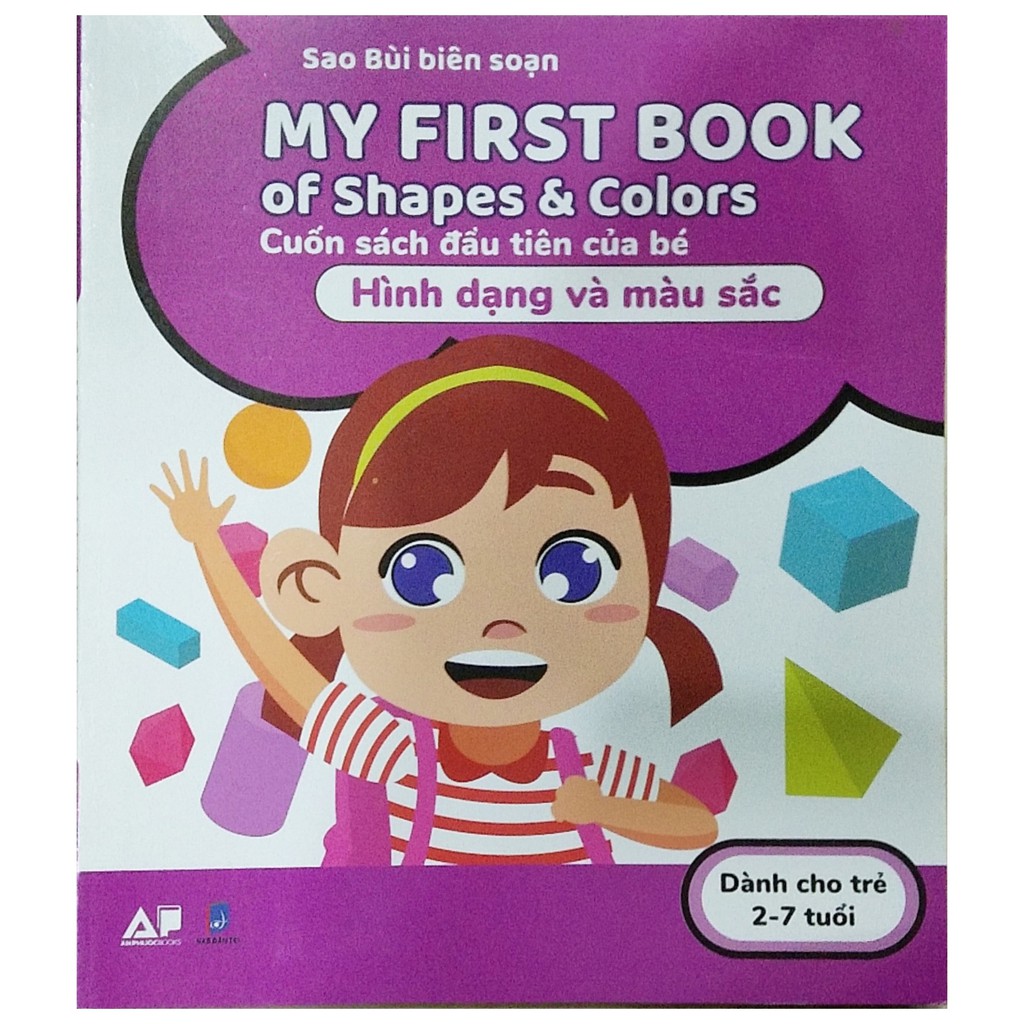 Sách - My first book of shapes &amp; colors cuốn sách đầu tiên của bé hình dạng và màu sách