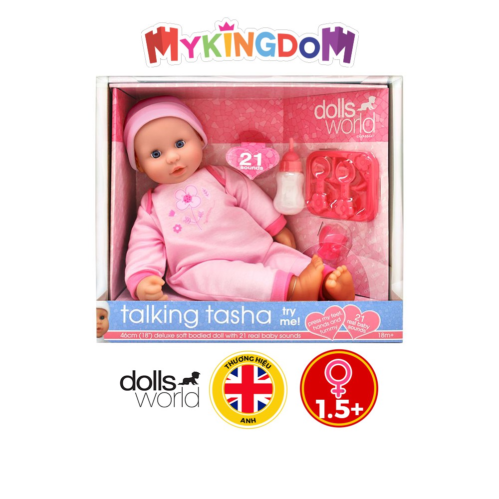 Đồ Chơi DOLLSWORLD Bé Tasha Tập Nói DW60290