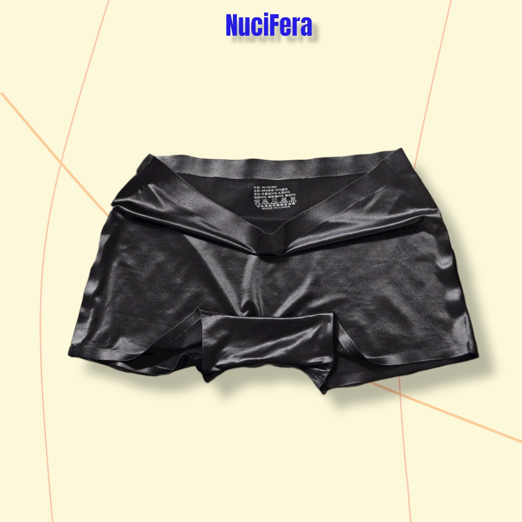 Quần lót nữ dạng đùi Boxer BĂNG LỤA SIÊU MỎNG _NuciFera không đường may, viền tàng hình
