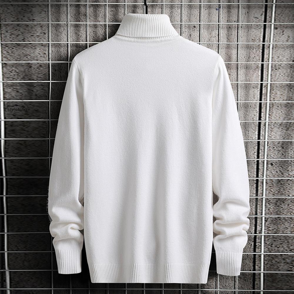 Sweater High Neck Winter Blouse Warm Knitted Turtleneck Pullover Sweater Jumper Knitwear Cable Knitted Outwear